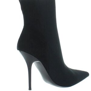 Elegant Black Stiletto Heel Boots